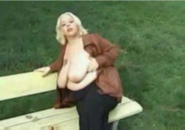 My Busty 52 Years Old Wife Exposes Her Fun Bags In The Public Park