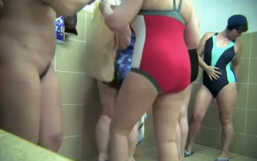 Hidden cam footage of women undressing in the public pool locker r