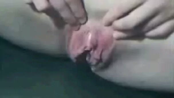 Cute teen babe fingering her pink shaved pussy on webcam