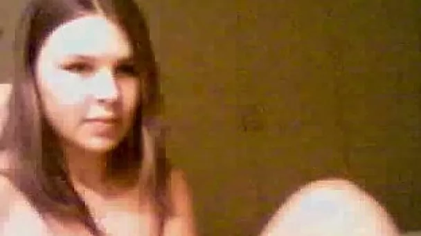 Charming brunette teen chats with me on a webcam