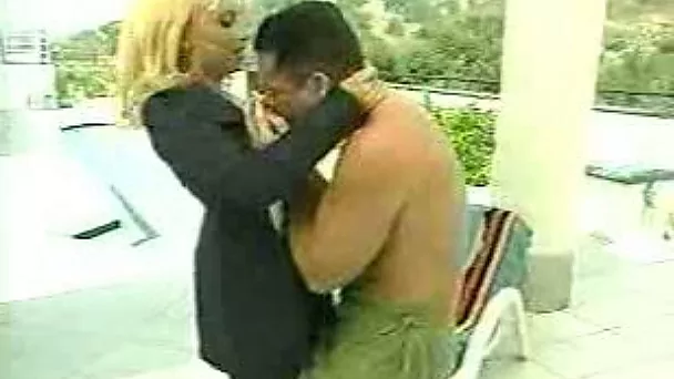 Rich breasted American babe gets her pussy licked by my Euro tongue