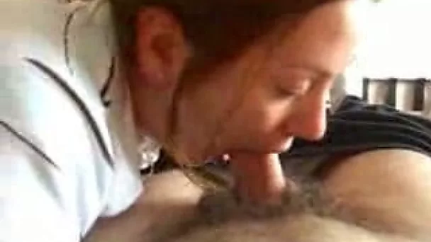 Sexy and shy teen girlfriend sucking dick in the amateur POV video