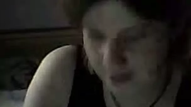Chubby brunette French chick flasking a part of her boobies