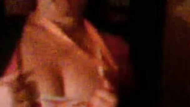 Busty French mature whore flashing her huge juggs
