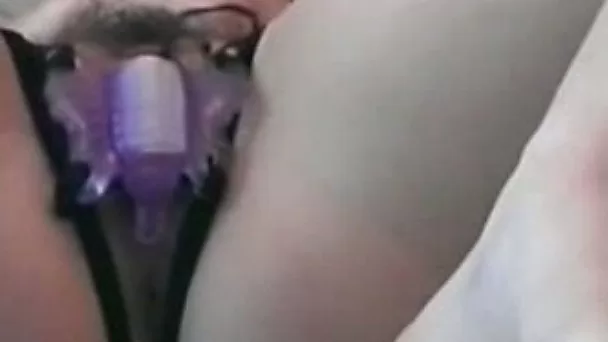 Teen girlfriend trying a fancy vibrator on her tight pussy