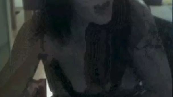 Horny brunette white milf doesn't know how to play on webcam