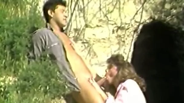 Sexy milf with big tits doesn't even undress to suck a dick