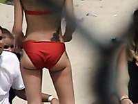Many seductive princesses were taped on the California beach