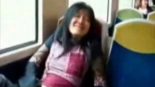My uninhibited brunette chick plays with her cunt on public