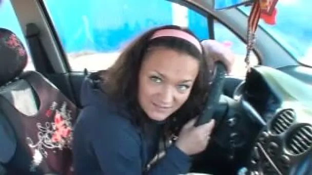 Dark haired bitch Mila with great appetite for sex shows her ass