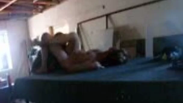 My short-haired blonde wife gets her cunt eaten in the welding shop