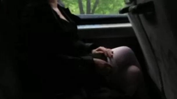Some random sexy lady in the bus was flashing her stockings