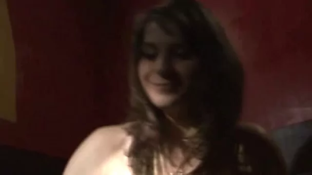 Attractive light-haired skank gets wet while watching my hard cock