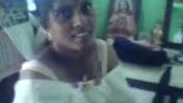 My cute Indian wife flashes her goodies for me on cam