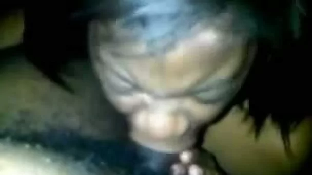 My skillful ebony goddess deepthroats my BBC with ease