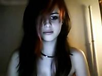 Hypnotizing teen hottie on webcam masturbating with her fingers