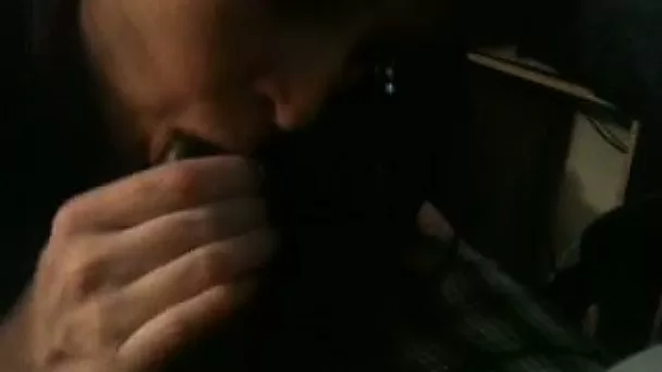 Cock thirsty brunette loved to taste that large and fat cock