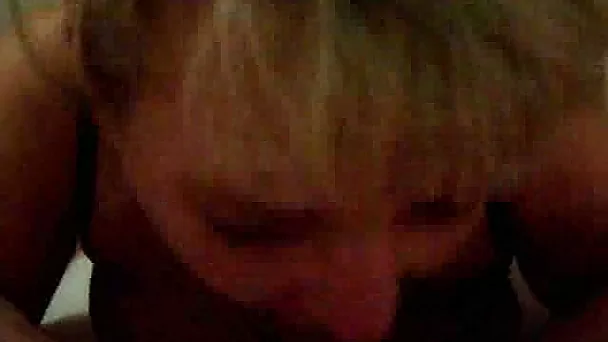 Time worn mature blonde wife of my neighbor sucks my dick with passion