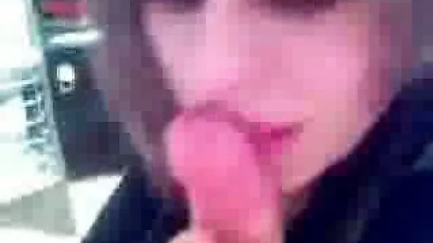 Shy Bulgarian girlfriend obediently blows my prick on cam