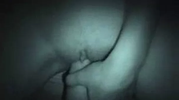 Night vision homemade video of my wife riding my cock
