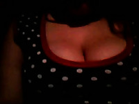 The beautiful tits of my petite busty girlfriend on webcam