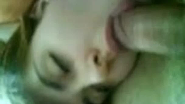 My petite teen girlfriend lies on my tummy and eats my dick