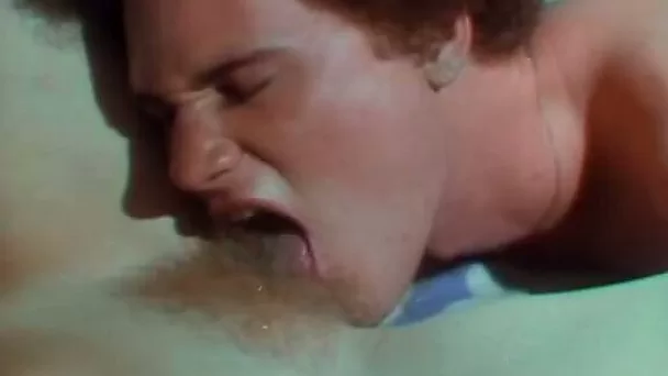 Hungry freak watches slutty lesbo chick eating hairy vags of each other