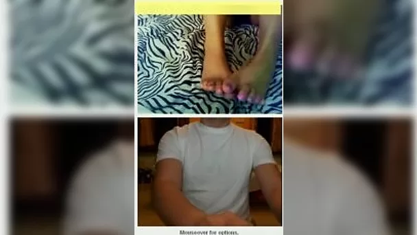 Teasing a horny handsome guy on webcam chat so he can beat off