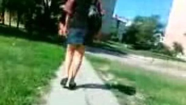 It is a very risky job to spy on good looking chicks with a camera