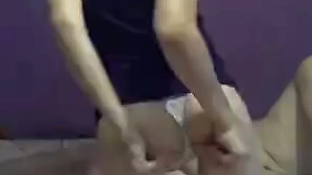Attractive blonde chick has good sex with her cocky BF on webcam