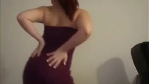 Hot milf latina takes off sexy tight dress and shows off her big booty