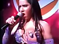 Taping Brazilian diva Renata during the performance