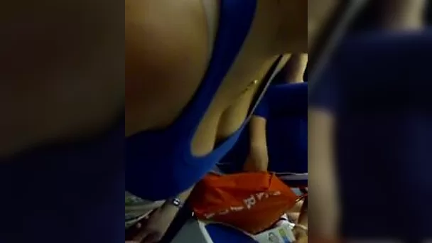 That sensual cleavage is very hypnotizing and I just can't take my eyes off it