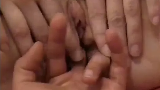 That boyfriend with camera plays and fingers the pink pussy of his girlfriend