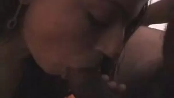 My long haired girlfriend is really good at cock sucking