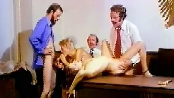 Two hot and all natural brunettes love fucking in the court room