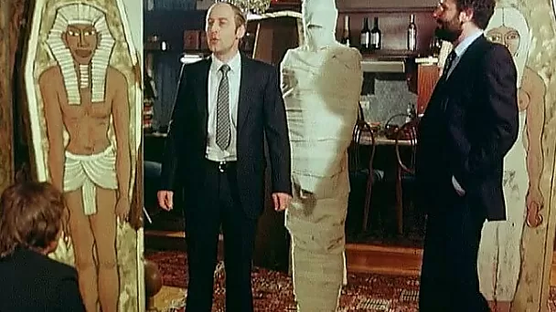 These two people love being wrapped up like mummies