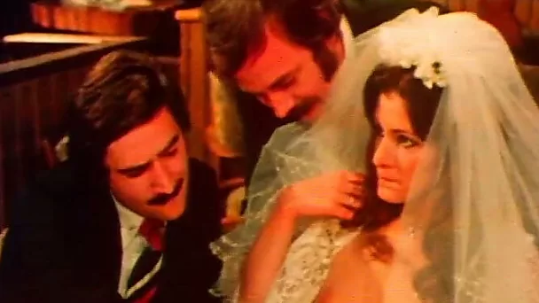 Freaky guy loves watching how his bride fucks another guy