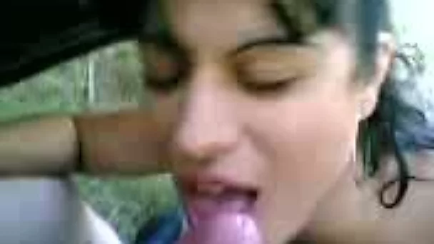 Saucy Greek tourist girl sucks and titfucks my fat hairy cock