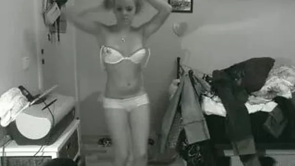 Nice strip dance by my petite ex girlfriend on private video