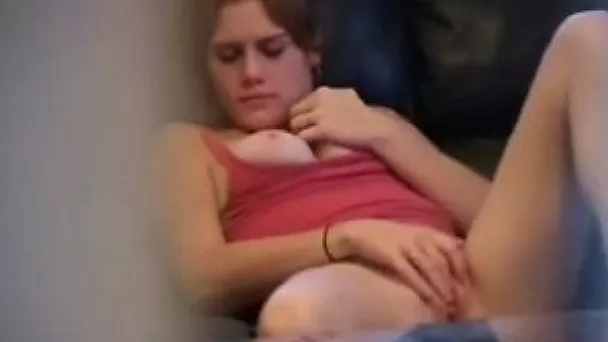 My concupiscent girlfriend just loves teasing her pussy on cam
