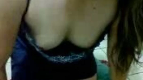 Friend's unfaithful pale skin wife masturbates and flashes her tits