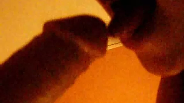 Amateur French chick sucking my dick on closeup video