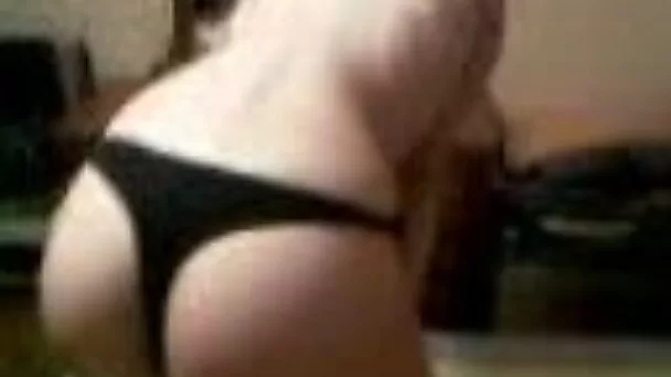 Petite blonde babe with perky boobies giving head