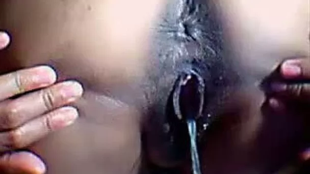Dark and filthy pussy of my mature milf wife closeup pissing