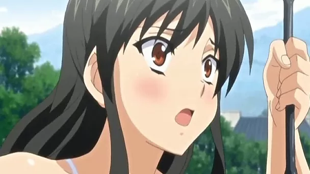 Swimsuit hentai gangbang and creampie