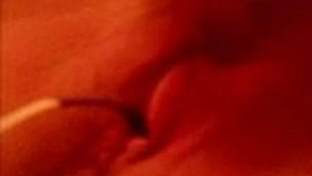 Sweet white wife is toying her pussy on closeup private video