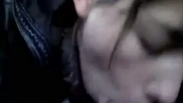 Cute brunette in my car is just giving me a friendly blowjob