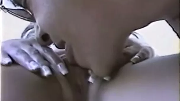 Pussyman with long hairs ate that yummy looking tight pussy of hottie