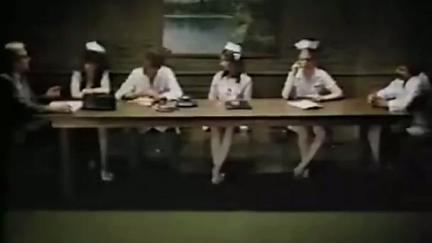 Two hot and slutty nurses decided to have fun with the doctor